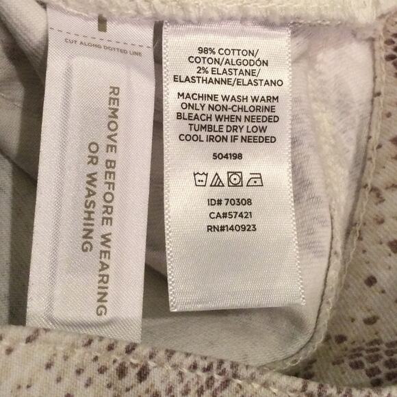 LOFT Snakeskin Print Modern Skinny Jeans 0 Petite/25 - Picture 8 of 9